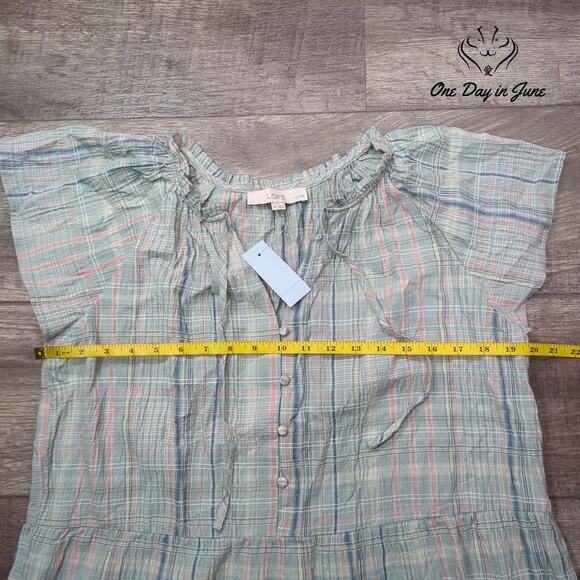 Loft Short Sleeve Mini Dress Size LP - Picture 3 of 5